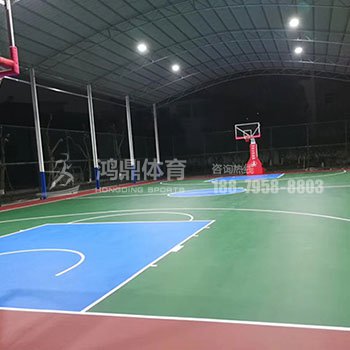 吉安市永新县交警大队硅pu篮球场羽毛球场